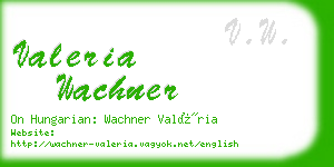 valeria wachner business card